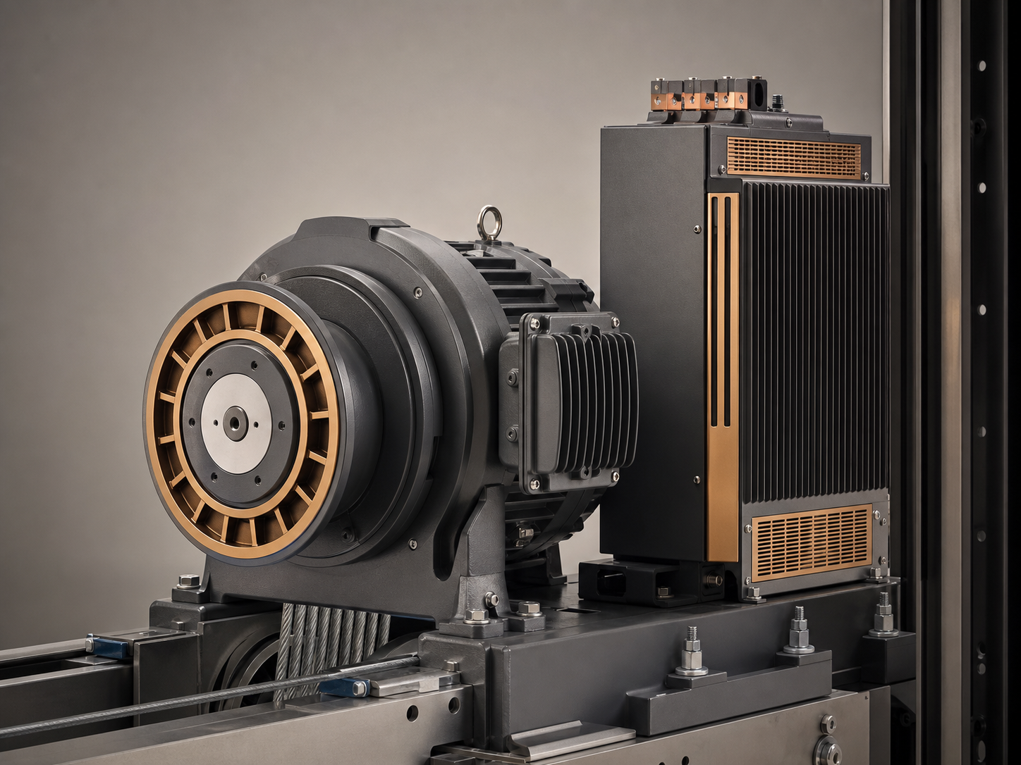 Energy-efficient lift traction system