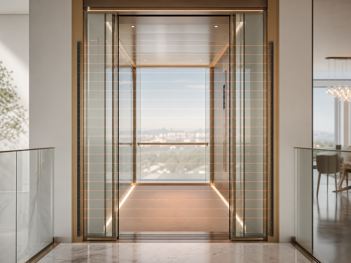 Lift passenger door safety